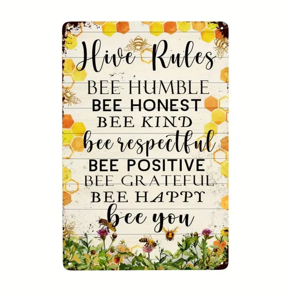 Hive Rules - Metal Sign