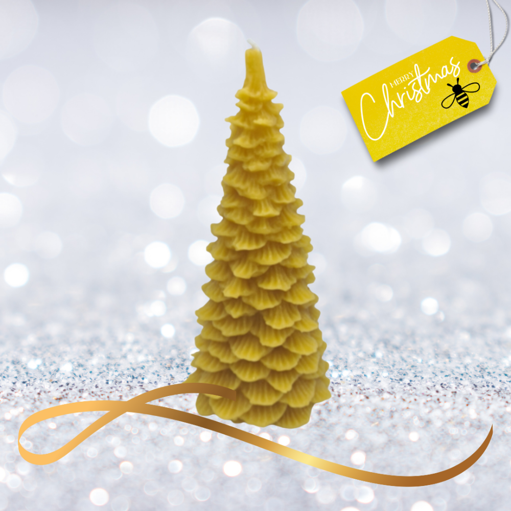 Christmas Tree 100% Beeswax Candle