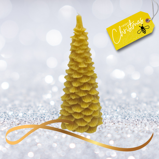 Christmas Tree 100% Beeswax Candle