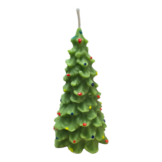 Pine Scented Christmas Tree 100% Beeswax Candle