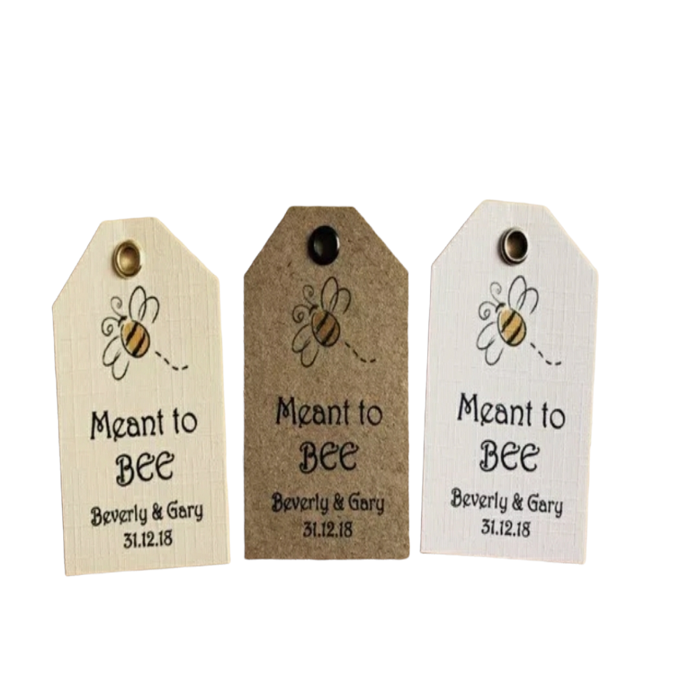 Honey Wedding Favour's with Honey Dipper & Personalised Label