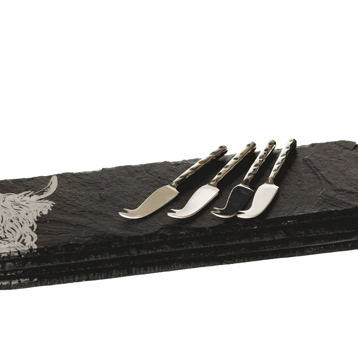 Highland Cow Mini Slate Cheese Board & Knife Sets