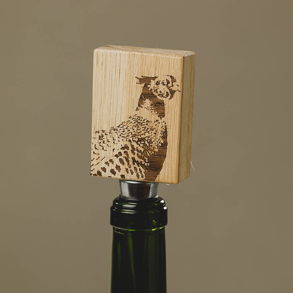 Pheasant Oak Bottle Stopper