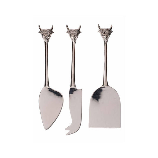 3 Cheese Knives - Highland Cow