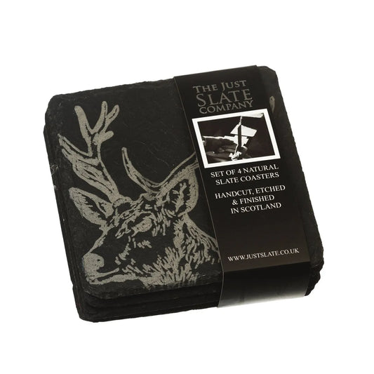 4 Country Animals Slate Coasters