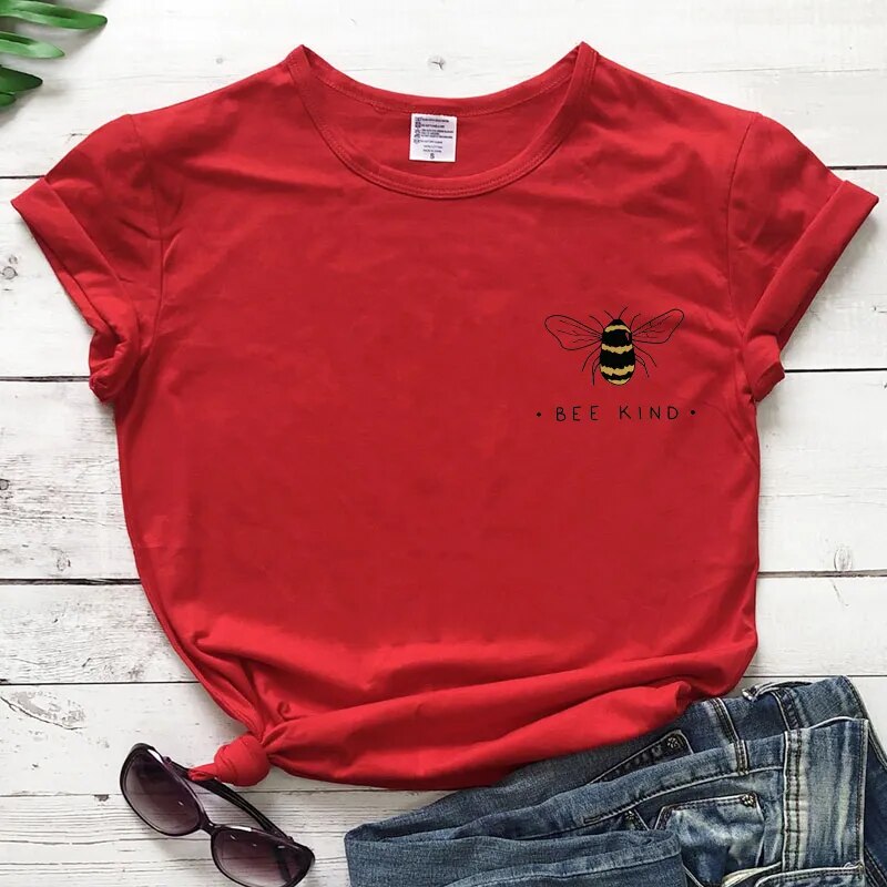 Bee Kind Coloured Pocket T-shirt