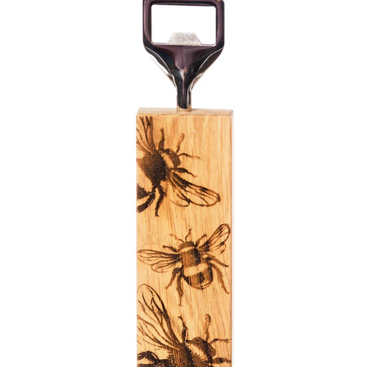 Bee Oak Bottle Opener