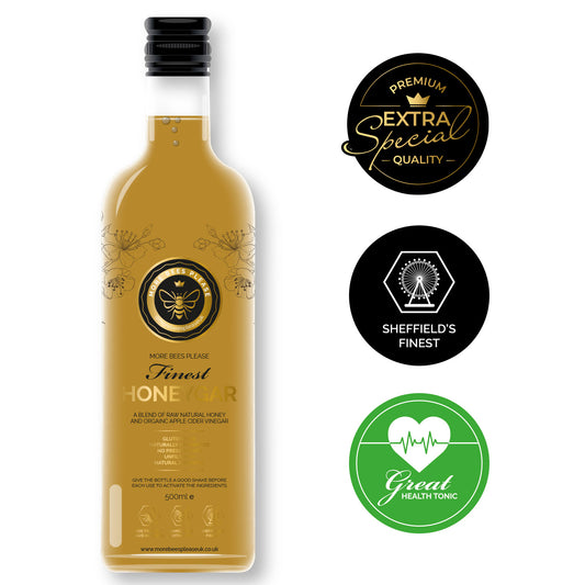 Honeygar: Nature's Golden Elixir Infused with Live Organic Vinegar